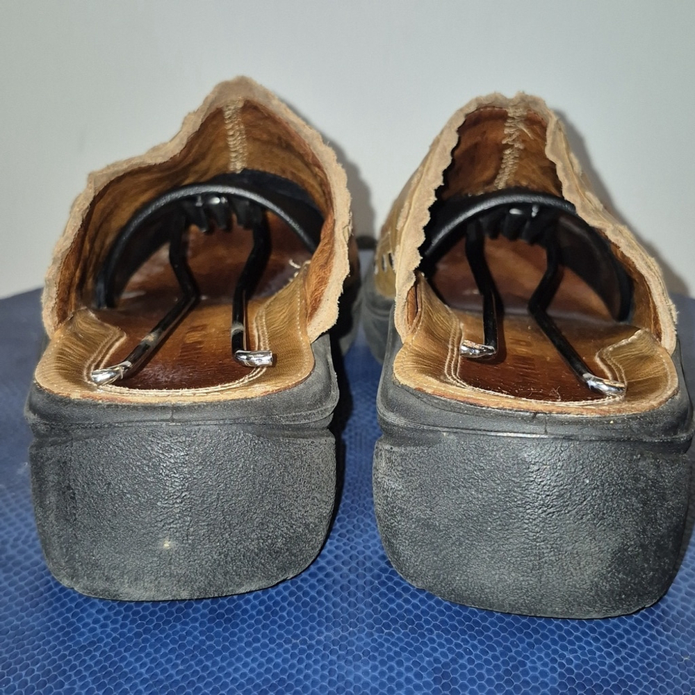 Romika Brown Moccasins Leather Slip-On Comfort (#1687) Vintage Calfhide Sz.7 - Picture 6 of 16